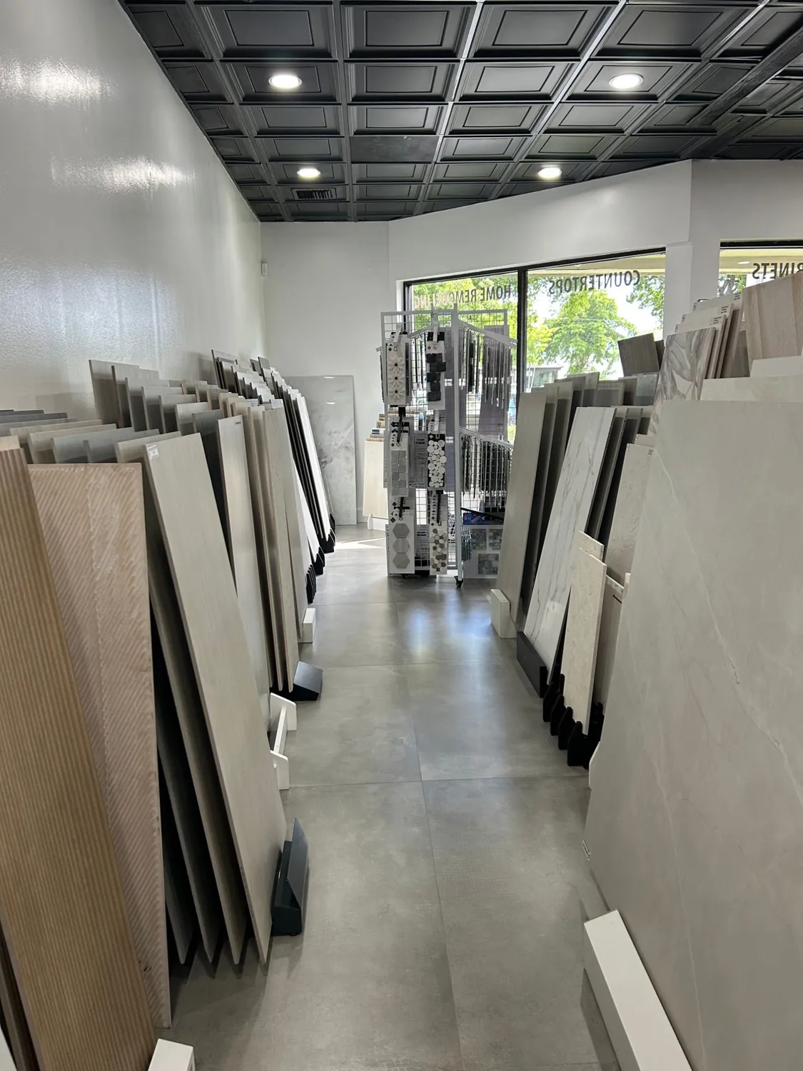 Showroom Aisle of Full-Size Displays