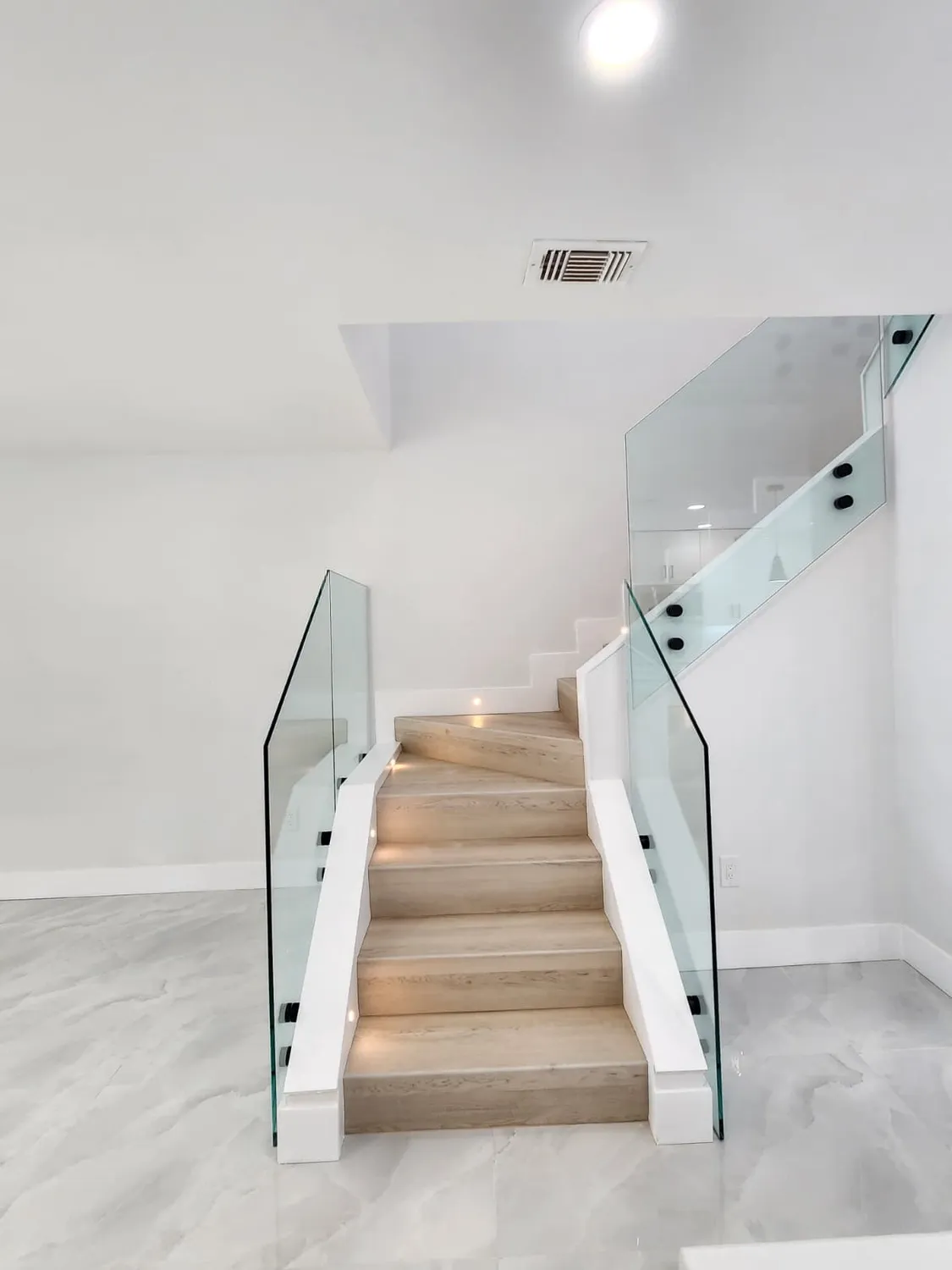 Glass-Railing Staircase