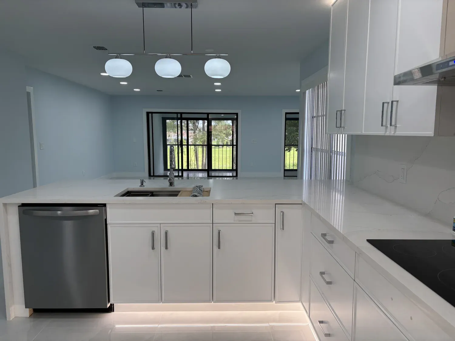White Kitchen with Range Hood